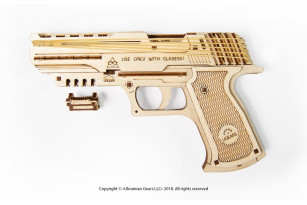 Pistola Wolf-01 – maqueta para construir
